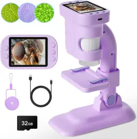 Lz8612 Vfu Kids Microscope - Mini Handheld For Portable Pocket Digital Mic
