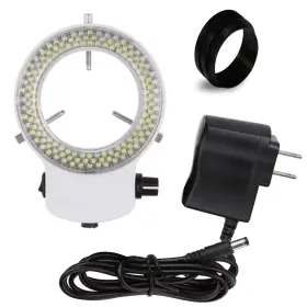Vmlifr-09w Vision Scientific White Adjustable 144 Led Ring Light Illuminator For Stereo Microscope