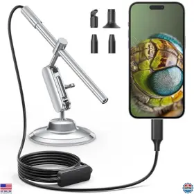 B0dqkbzt7b Visit The Teslong Store Usb-c Digital Microscope 10x-200x Magnification 8 Led Lights Portable Camera