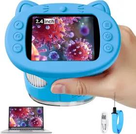 Inskam386a Vorth Microscope For Kids 2.4 Inch Digital With 1000x Magnification Handh