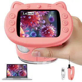 Vorth Vo-386-04 Microscope For Kids 2.4 Inch Digital With 1000x Magnificati