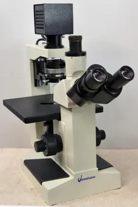 11389-210 Vwr Vistavision Microscope With Trinocular Head Eyepieces 5 Obj Phase Contras #2