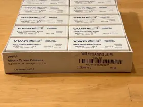 48382-128 Vwr Case Of 10 Micro Cover Glasses Rectangular No. 2 22x50mm Cat #3