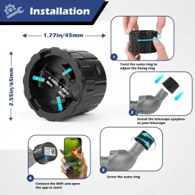 Ep907 Wedaniya Wifi Wireless Digital Eyepiece For Telescope-hd 4 Megapixels Camera 25mm- #3