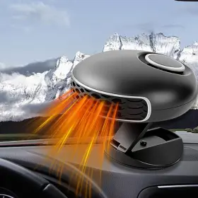 Wewymewo 717956630181 12v 150w Portable Car Heater And Defroster 360 Rotating Dual-heating Cool