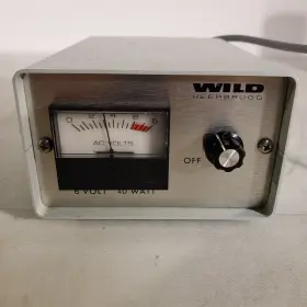 001018 Wild Heerbrug Heerbrugg A 6v 40w Microscope Lamp Power Supply 120v 50w Input #3