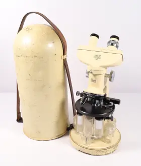 20289 Wild Heerbrugg M11 Field Microscope With Travel Cannister