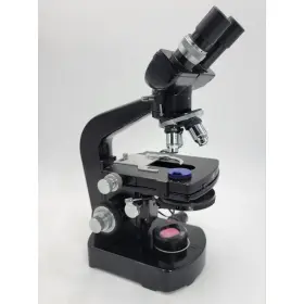 42144 Wild Heerbrugg M20 Phase Contrast Binocular Microscope Fluotar 10x 20x 40x 100x