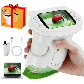 6742291011 Winwend 2.4 Inch Screen Pocket Kids Microscope 1000x Handheld For Photo And V