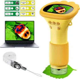 Microscope-22 Winwend Kids Microscope Pocket - 1000x Portable For Orange