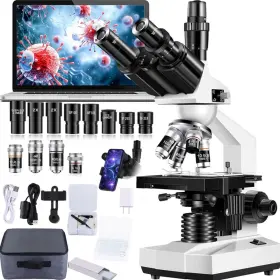 1018530-05 Woehrsh Trinocular Microscope 40x-5000x Magnification For Adults Laboratory