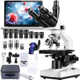 40x-5000x Woehrsh As-31 Trinocular Microscope Magnification Laboratory Grade With Dual Mech