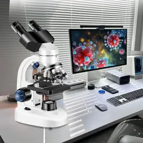 40x-2000x Woehrsh Asz1234 Microscope For Adults Wf10x And Wf25x Eyepieces Magnification Usb Cam #3