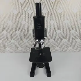27014 Wolfe Wetzlar Trinocular Microscope 3 Objectives West Germany Nr For Parts