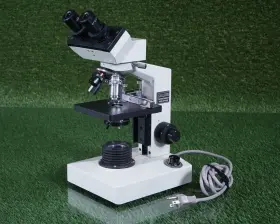 856600 Wolfe Lighted Binocular Microscope With Mechanical Stage And Lenses Tested