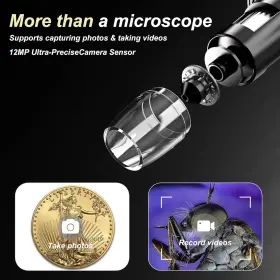 1200x Wqv 445057966955 12mp 1080p Coin Microscope For Adults 5x To Hd Electronic Magn #2