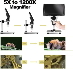 1200x Wqv 445057966955 12mp 1080p Coin Microscope For Adults 5x To Hd Electronic Magn #3