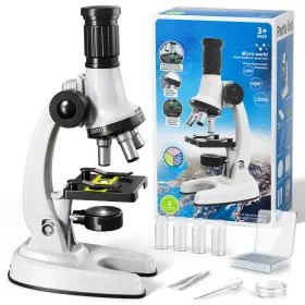 100x-1200x Xelabrion 6002-2 Microscope For Kids 67 Pcs Science Kit With