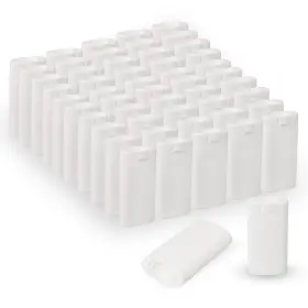 B0cphyxqzz Xiboya Textile 100x 15ml White Empty Oval Deodorant Lip Balm Tubes Diy Lipstick