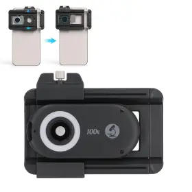 Xumiuziya62gtvfkdu-11 Xumiuziy Hone Microscope Lens Clip On Phone Mini Pocket With Led Light Ph