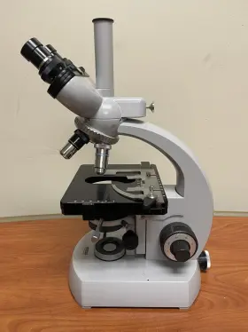 14-9902 Zeiss 14-9902/54 Microscope 47 09 With Eyepieces Trinocular Head 3 Objectives #3