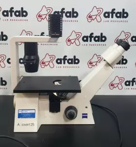 202913 Zeiss Axiovert 25 Cfl Inverted Phase Contrast Fluorescence Microscope #2