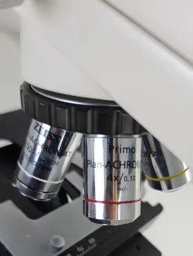 415500-0001-001 Zeiss Primo Star Microscope With Trinocular Head Powers On #3