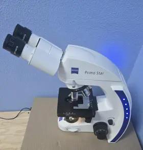 415500-0052-001 Zeiss Primo Star Binocular Microscope With 4x / 10x 40x 100x Objectives 002