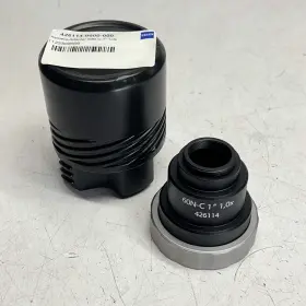 426114-0000-000 Zeiss 1.0x C Mount Camera Adapter For Microscope 60n Black