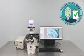 431008 Zeiss Axio Observer D1 Inverted Fluorescence Microscope Tested With Warranty