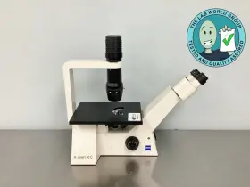451207 Zeiss Axiovert 40 C Inverted Phase Contrast Microscope Tested With Warranty
