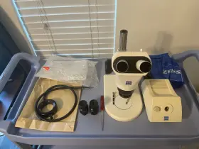 455052 Zeiss Stemi 2000 Microscope With Kl Light Source #3