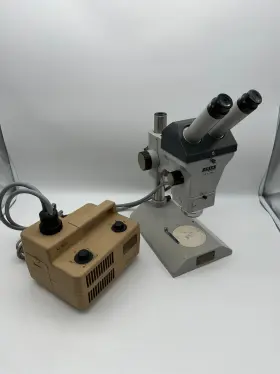 520-9901 Zeiss 47 50 52 -9901 Electronic Microscope With Schott Fiber Optic Illuminator