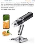 Takmly 50X - 1000X Wifi Smart App Digital Microscope Coin Magnifier 1080P Ios. Fixed Price $16.88.