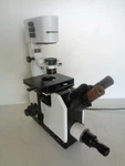 Inverted Microscope With 4 Objectives ( Fisher Scientific Micromaster ? ). Fixed Price $395.00.