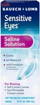 Bausch + Lomb Sensitive Eyes Saline Solution, Gentle Daily Rinse For Soft & Gas. Fixed Price $17.85.