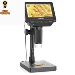 Tomlov DM4W Microscope With Weighing Scale: 4.3" Digital Coin 4.3-INCH, Black. Fixed Price $88.99.