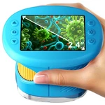 Odatay 4K 1000X Digital Microscope For Kids With Long Distance Compact, Blue. Fixed Price $71.98.