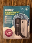 Pocket MICROSCOPE,60X-120X Handheld Mini For Kids With Led Bebang. Fixed Price $9.00.