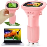Kids Magnifying Glass, 2.0 Inch Digital Screen Mini Pocket Microscope For Bug.... Fixed Price $44.44.