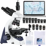 Woehrsh Microscope For Adults 40X-5000X Magnification Lab Blue And White. Fixed Price $402.61.