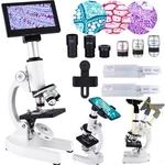 Microscope 40X-2500X Magnification Hd Display Led Light White Herwicm. Fixed Price $89.99.