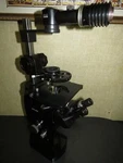 Wild Heerbrugg M40 Binocular Inverted Microscope With Sixtuple Turret. Fixed Price $1499.00.