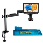 Elikliv 4K Soldering Digital Microscope 2000X Flexible Arm Stand 10.1" 52MP 64GB. Fixed Price $186.00.