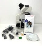(c) Omax M83EZ Series Trinocular Compound Microscope Open Box. Fixed Price $158.40.