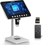 Coin Microscope For Error, 7'' Lcd Magnifying Glass With Light, 1200X & 1080P So. Fixed Price $71.24.
