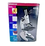 Tasco LM400 Biological Microscope 400X With Box Student Lab. Fixed Price $49.00.