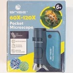 Bnise 60X 120X Pocket Microscope W/ 5 Slides Led Light & Uv Check New. Fixed Price $9.99.