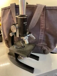 Monolux Microscope 3 Lens, 95866, Everything Intact, Good Condition. Fixed Price $100.00.