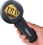Tomlov P10 Microscope For Adults Kids, Handheld Coin Magnifier With Light. Fixed Price $45.17.